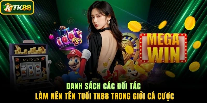 Danh sách các đối tác làm nên tên tuổi TK88 trong giới cá cược